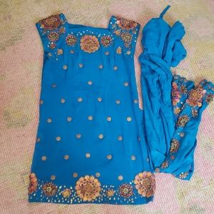 Indian beaded tunic and trousers